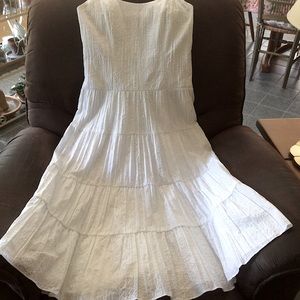 K & COMPANY  Tiered Sundress with Shell Belt